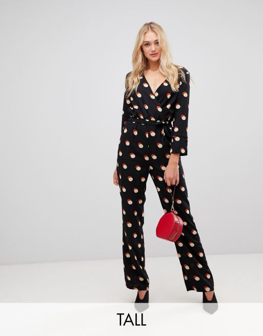 Y A S Tall Polka Dot Jumpsuit Asos