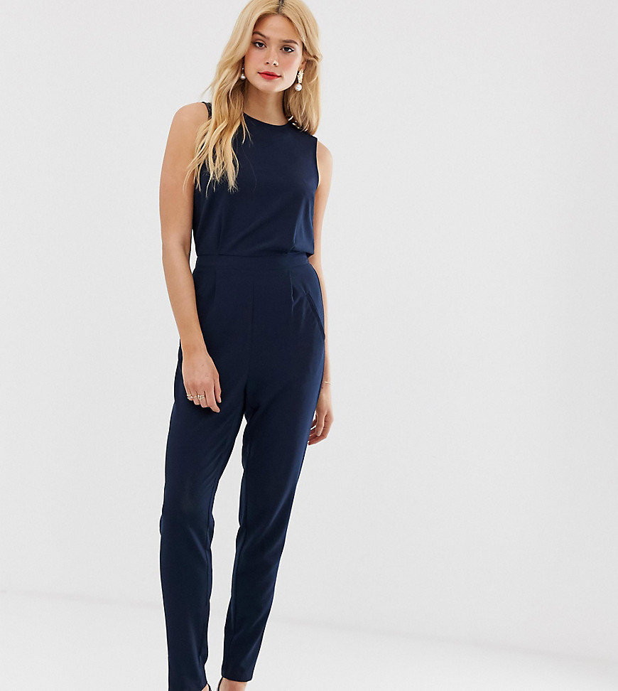 Y.A.S Tall tailored jumpsuit-Navy