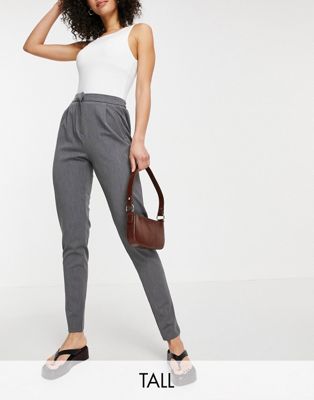Y.A.S Tall tailored trouser with elasticated waist in grey