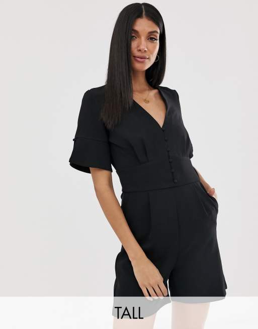 Black hot sale tall playsuit