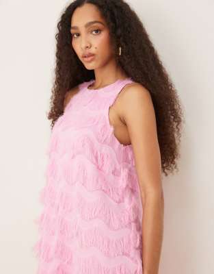 Y.A.S. TEXTURED RACER NECK MINI DRESS