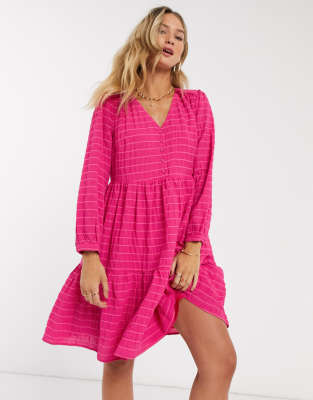 smock dress pink