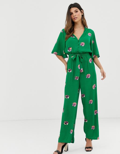 Y.A.S tie waist floral jumpsuit | ASOS