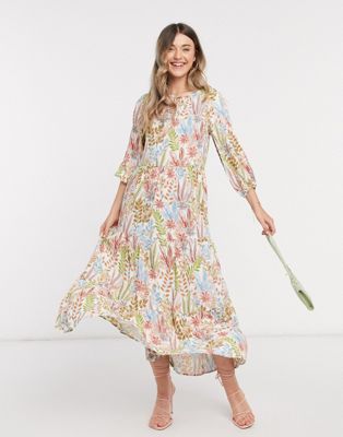 yas floral maxi dress