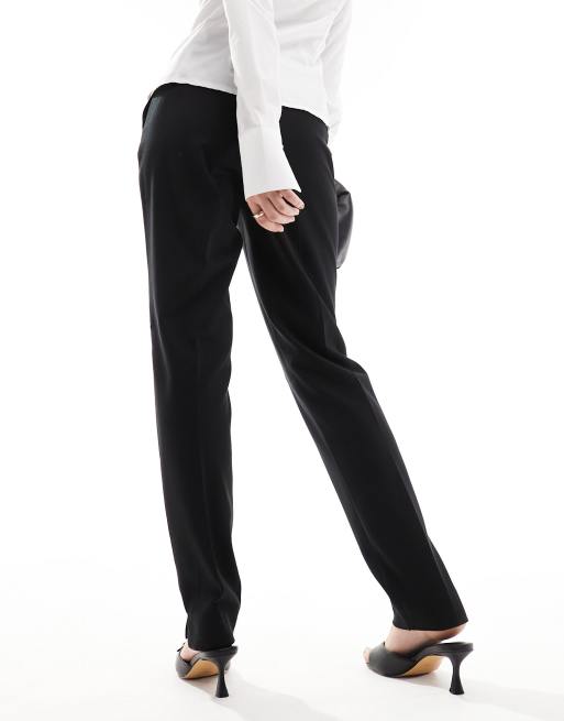 YAS - Toelopende broek met hoge taille in zwart, 5 van 5