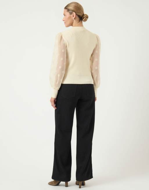 YAS top à manches ballon en bouleau, 2 de 6