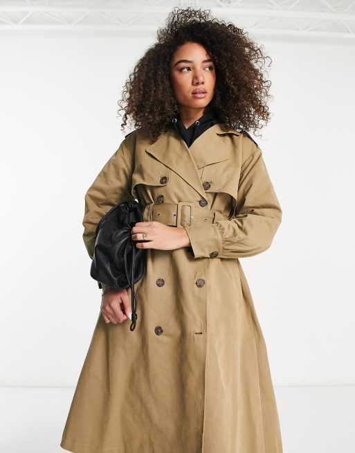 Scott Trench Coat - Camel - Organic Cotton - Sézane