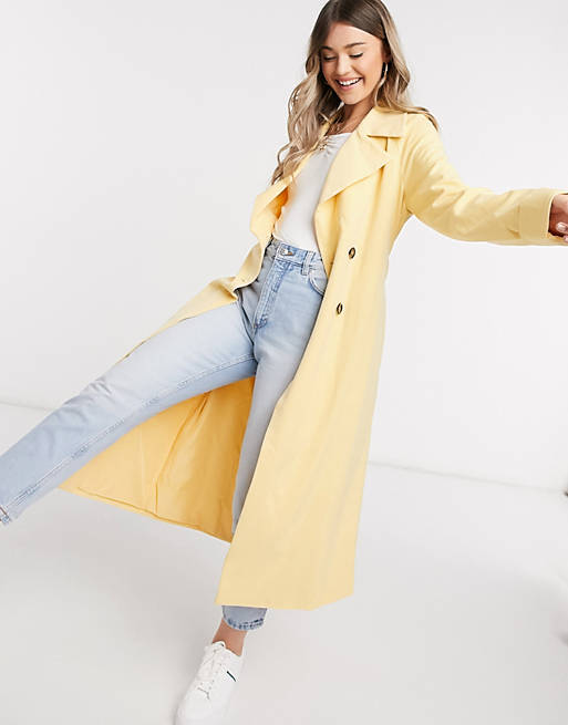 Y.A.S trench coat in yellow
