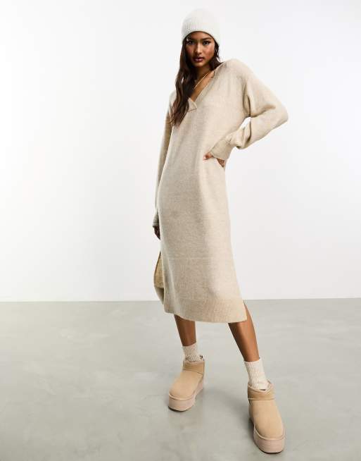 Knitted jumper dress store zara