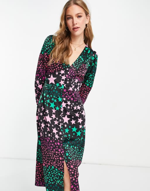 Star print clearance dresses