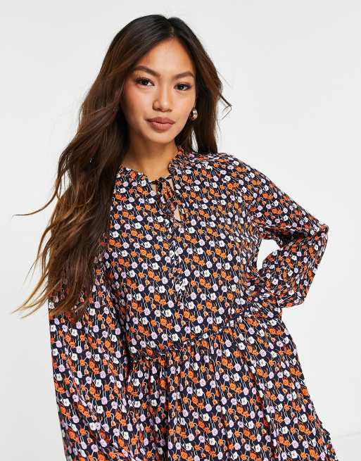 Y.A.S - Vella - Vestito lungo a balze con stampa multicolore, 3 di 4