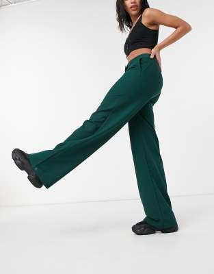 double reverse pleated trousers