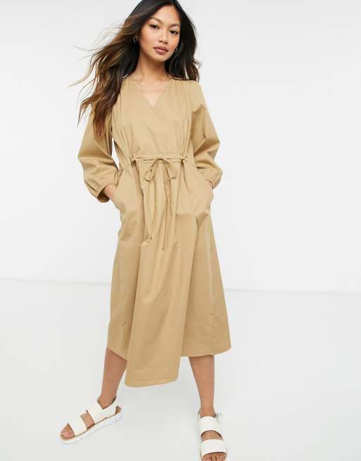 Tan 2025 smock dress