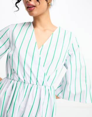Y.a.s. Y.a.s Wrap Tie Mini Dress In White