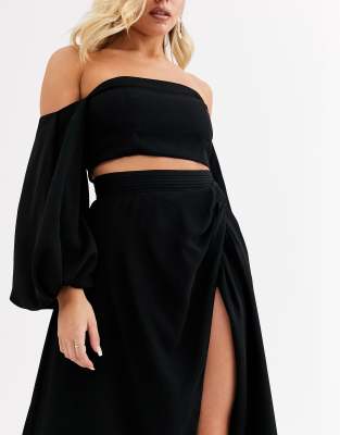 yaura high waist maxi skirt