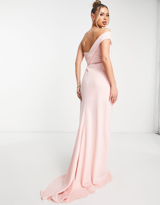 Blush one shoulder hot sale dress