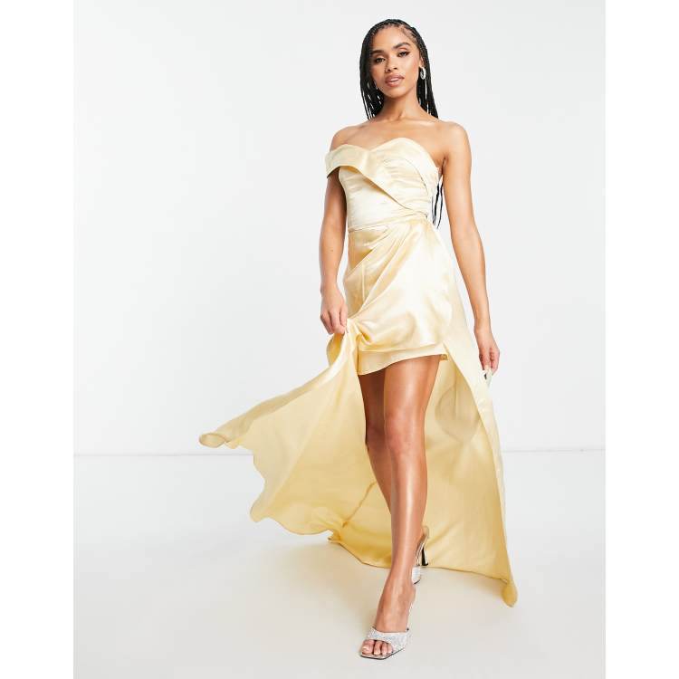 Champagne gold 2024 maxi dress