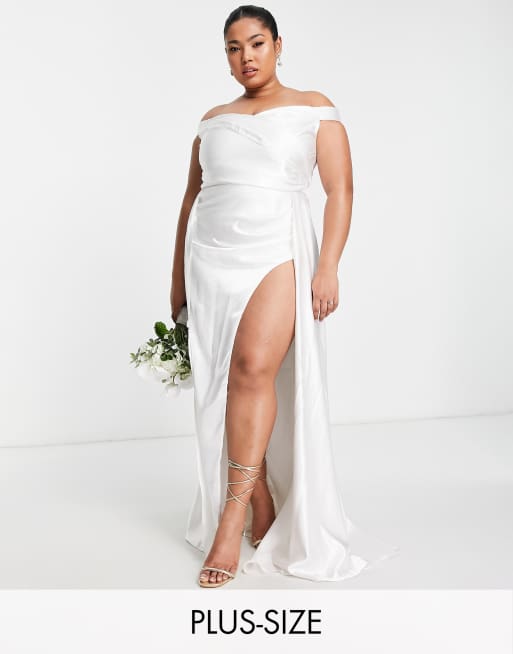 Plus size best sale ivory dress