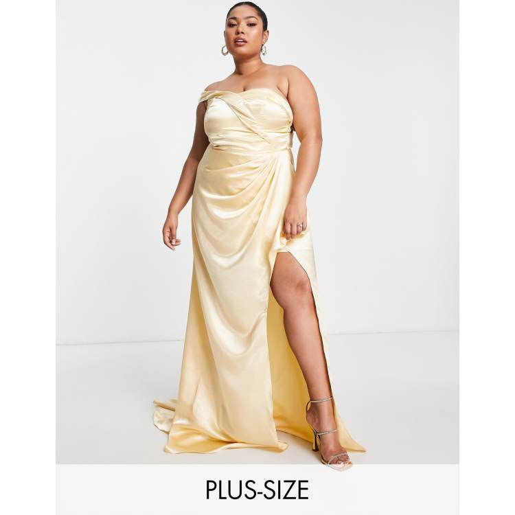 Champagne gold hotsell maxi dress