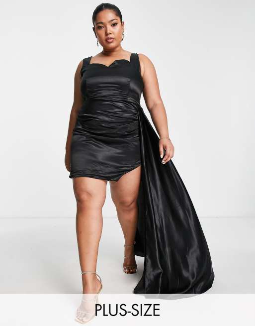 Plus size 2025 dress with train