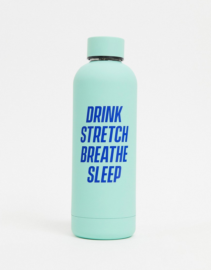 Yes Studio - Vandflaske med drink stretch breath sleep-slogan-Multifarvet