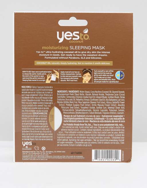 Yes To Coconut Ultra Hyrdrating Moisturising Sleeping Mask, 3 of 4