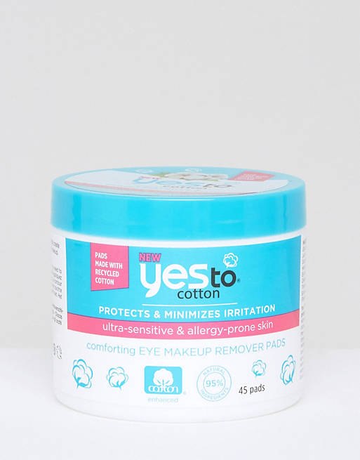 Yes To Cotton Comforting Ultra-Sensitive Eye Makeup Remover Pads