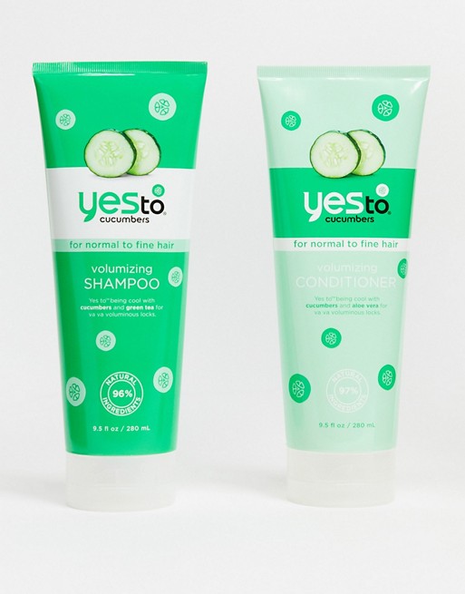 Yes to Cucumber Volumizing Shampoo and Conditioner Bundle (2 x 280ml)