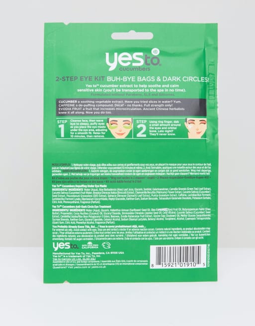 Yes To – Cucumbers – Augenmasken-Set in 2 Schritten, 4 von 4