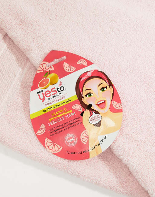 Yes to – Gesichtsmaske zum Abziehen zur einmaligen Verwendung, Grapefruit, 2 von 4