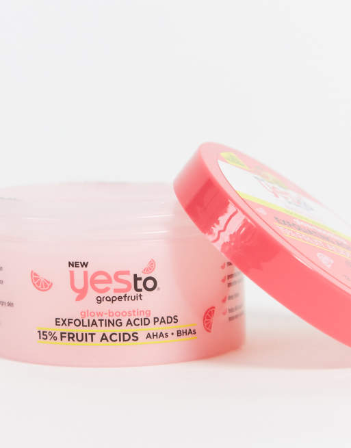 Yes to Grapefruit - Disques gommants rehausseurs d'éclat 15% acides de fruits, 4 de 4