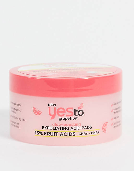 Yes to Grapefruit - Glow-Boosting Exfoliating Acid Pads 15% Frugtsyre