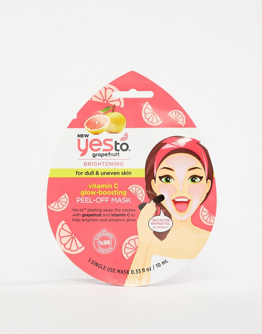 Yes to Grapefruit Peel Off Mask Single Use-No Colour