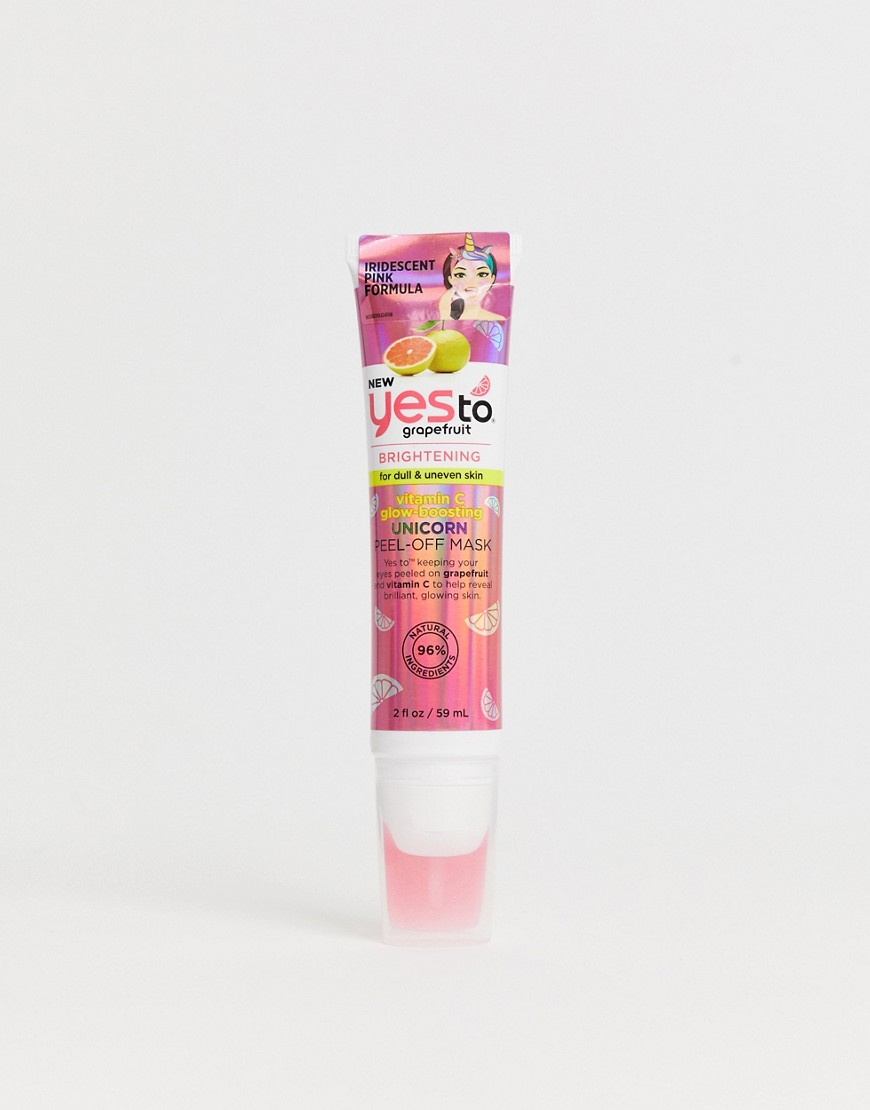 Yes To Grapefruit Vitamin C Brightening Unicorn Peel-Off Mask Tube 2 fl oz-No color