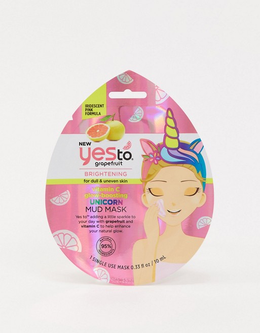 Yes to Grapefruit Vitamin C Glow-Boosting Unicorn Mud Mask Single Use