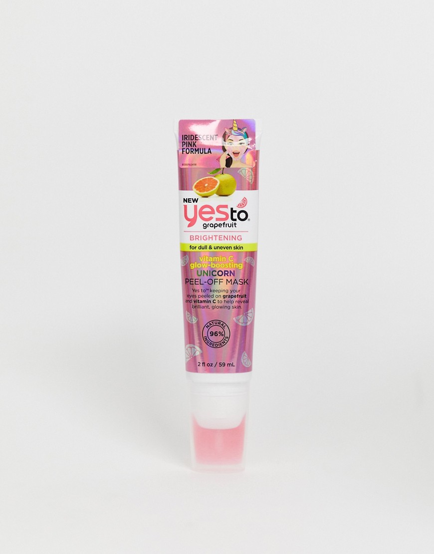 Yes To - Grapefruit Vitamin C Glow Boosting Unicorn Peel-Off Mask Tube - Gezichtsmasker-Zonder kleur