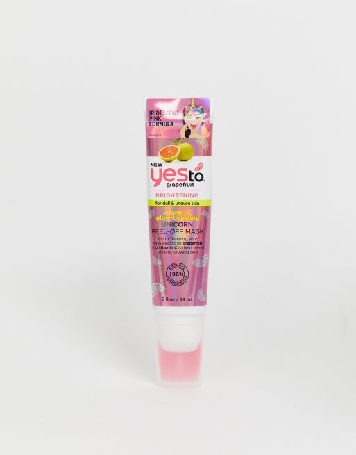 Yes To Grapefruit Vitamin C Glow Boosting Unicorn Peel-Off Mask Tube