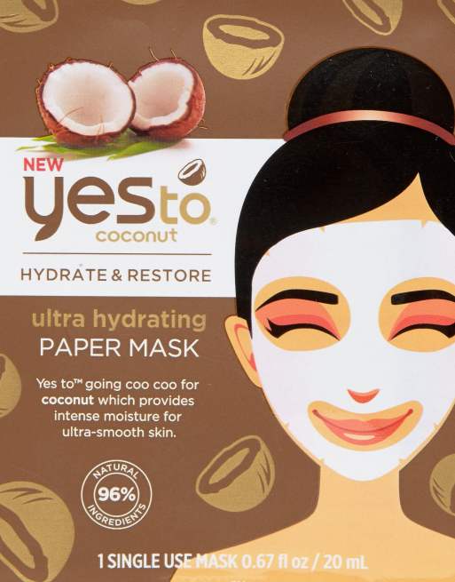 Yes To - Maschera di carta ultra idratante al cocco, 3 di 4