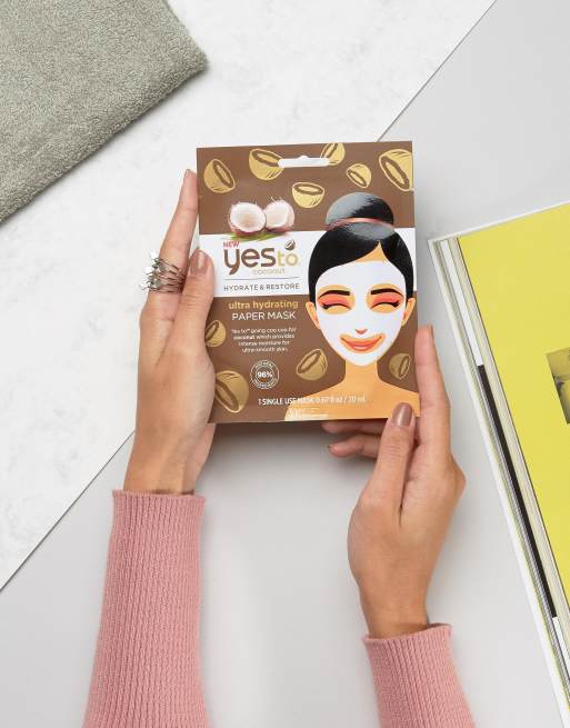 Yes To - Maschera di carta ultra idratante al cocco, 4 di 4