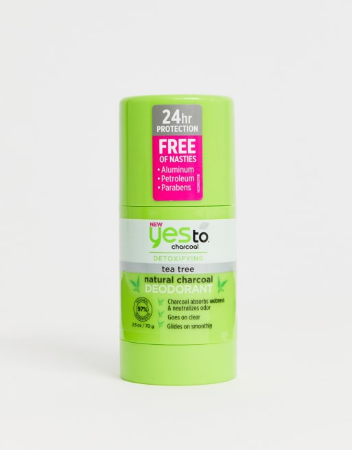 Yes To - Natuurlijke deodorant met houtskool - Tea tree