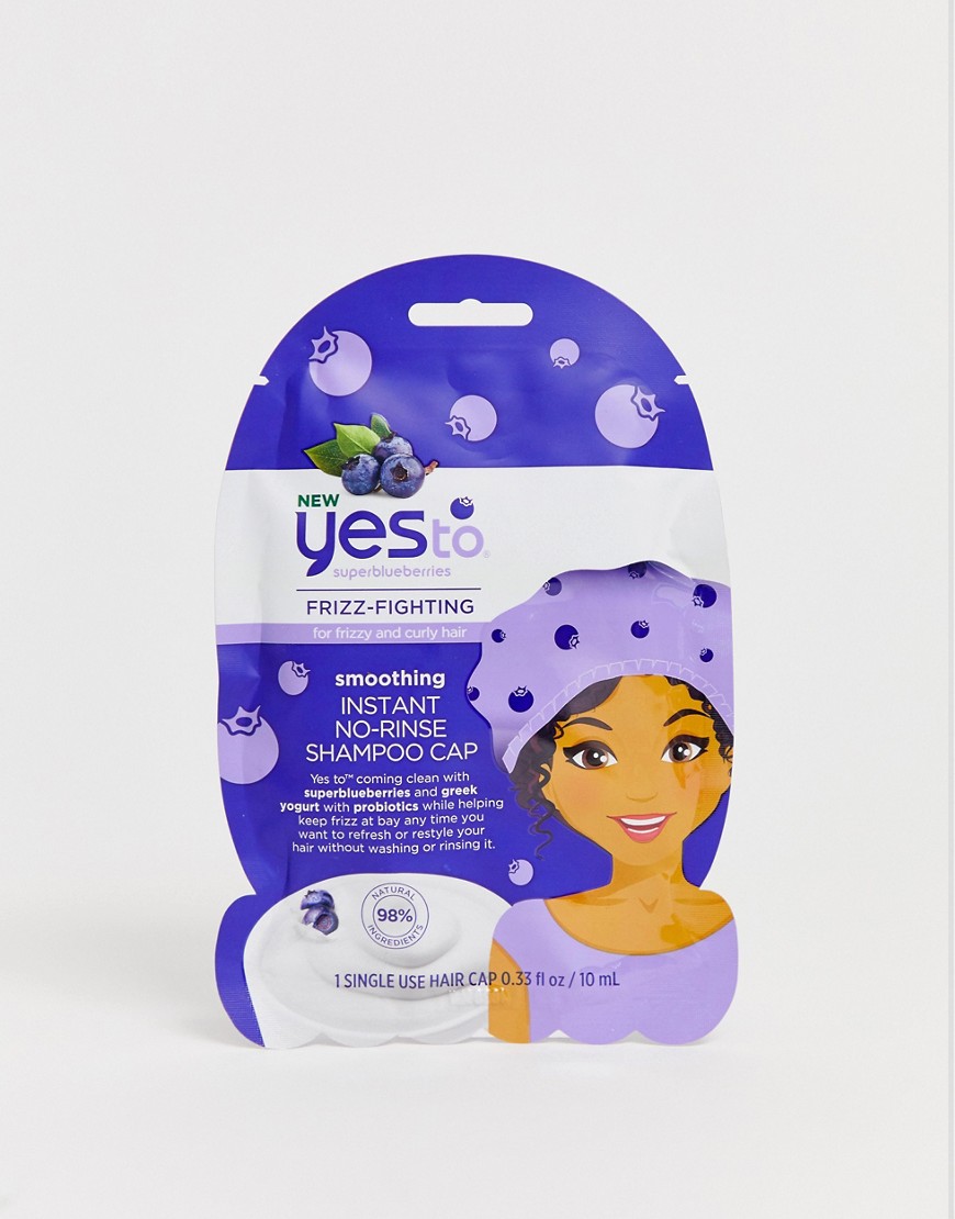 Yes to Superblueberries Smoothing Instant No-Rinse Shampoo Cap Single Use 0.33 fl oz-No color