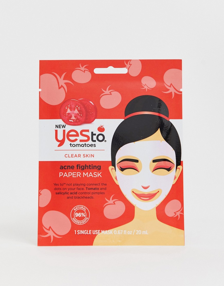 Yes To Tomatoes Acne Fighting Paper Mask (Single Use)-No color