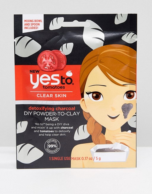 Yes To Tomatoes Charcoal Detoxifying DIY Powder-To-Clay Mask
