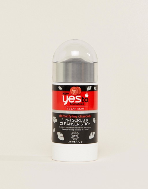 Yes to Tomatoes Detoxifying Charcoal 2-in-1 Scrub & Cleanser Stick