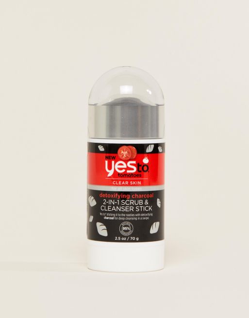 Yes to Tomatoes Detoxifying Charcoal 2-in-1 Scrub & Cleanser Stick