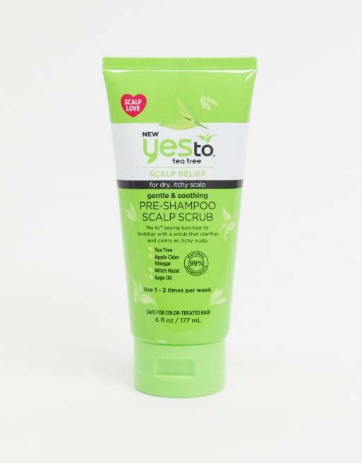 Yes To Tea Tree Gentle Soothing Pre Shampoo Kopfhaut Peeling Asos