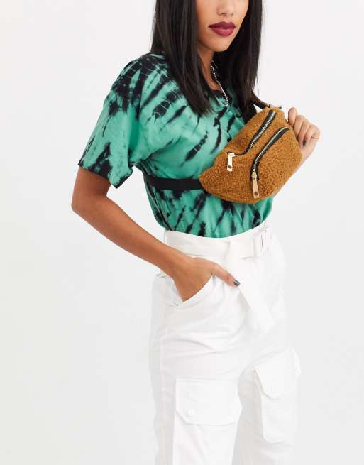Yoki Fashion - Sac banane duveteux en fausse fourrure