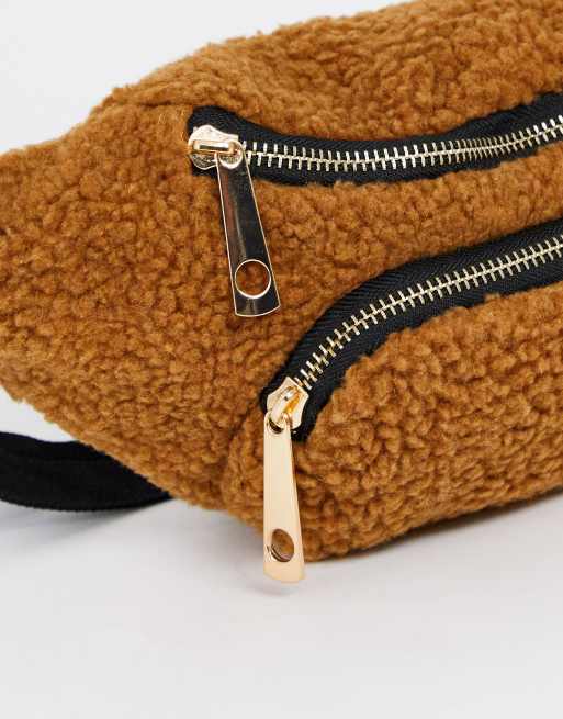 Yoki Fashion teddy faux fur bum bag, 3 of 4