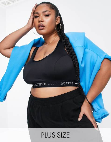 Yours Active crop top in black - view 1