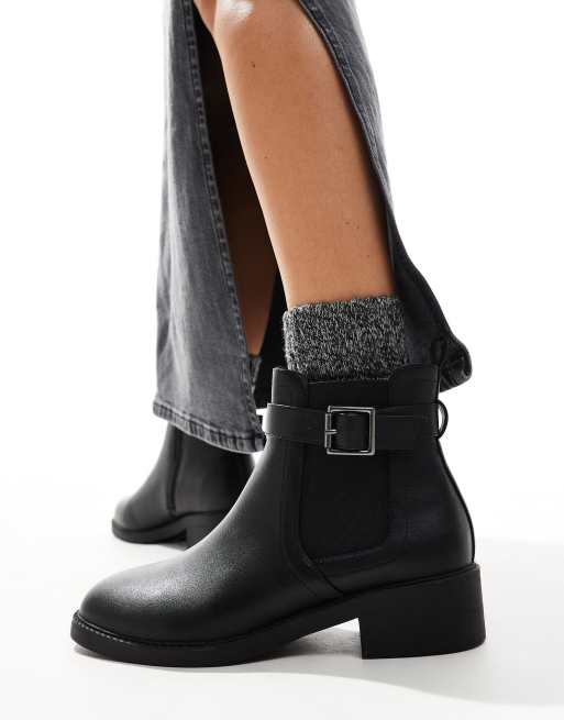 Asos buckle ankle boots on sale